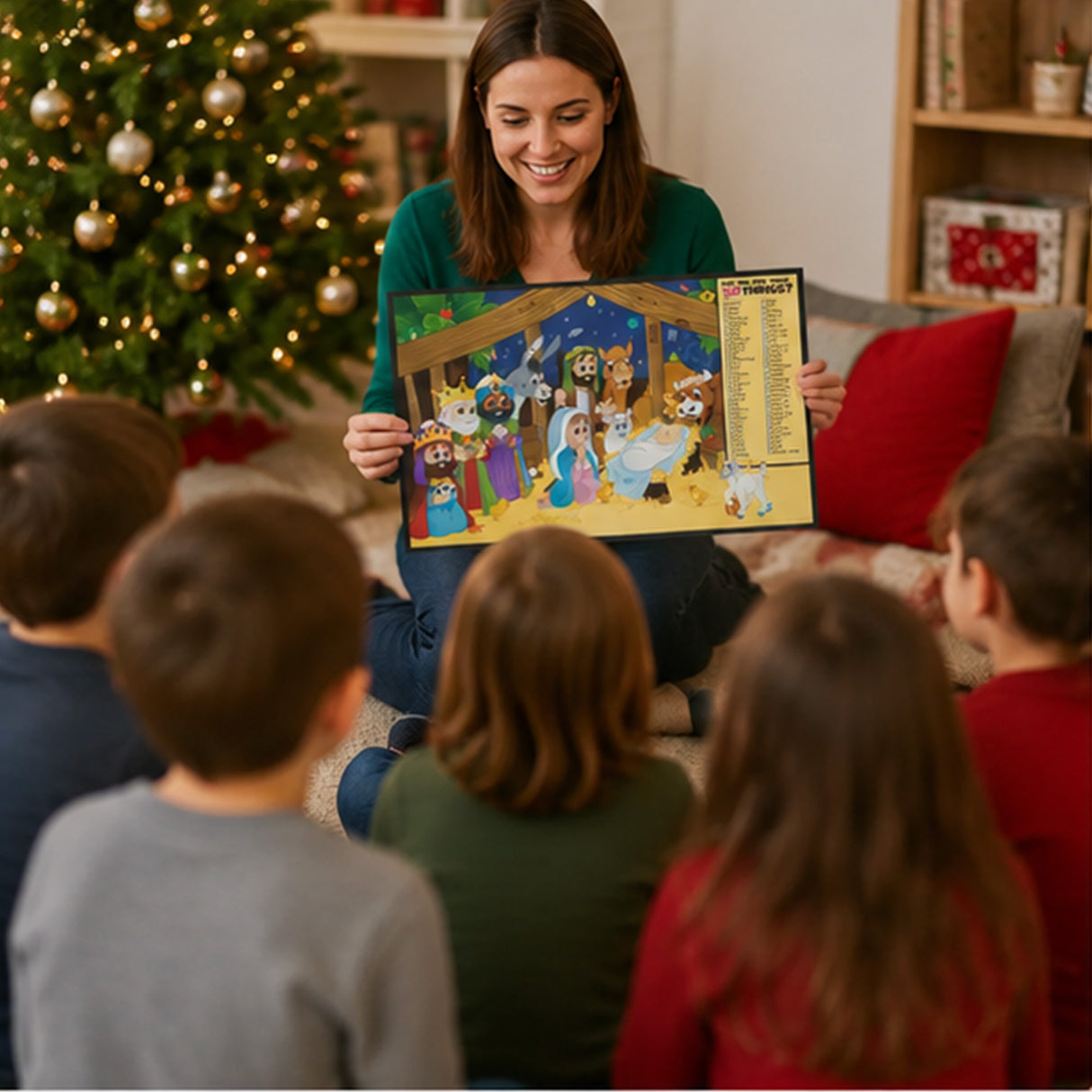 Religious Christmas Image Hunt Activity Sheets 50 Pc Bulk Set