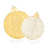 Lighted Pop-Up Christmas Ornaments Outdoor Decoration Set 2 Pc LED