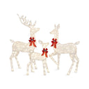 Lighted Christmas Deer Family Outdoor Decor Set with LED Lights