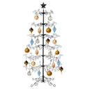 6Ft Wrought Iron Christmas Tree Ornament Display Stand with Folding Design