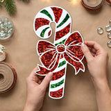 16 Inch Prismatic Candy Cane Cutout Christmas Wall Decoration