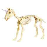 27" Unicorn Skeleton Plastic Halloween Decoration with Glowing Eyes