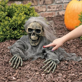 38" Light-Up Skeleton Ground Breaker Halloween Decoration (Try Me LED Prop)