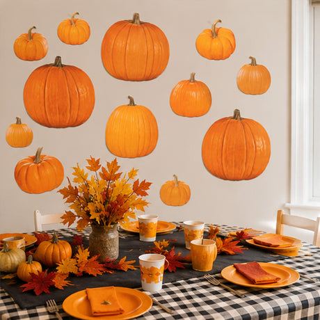 Bulk 50 Pc. Jumbo Orange Pumpkin Classroom Wall Cutouts (7 3/4" – 17 1/4")