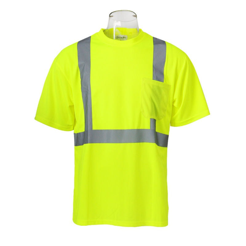 High Visibility Safety T-Shirt  10 pack 100% polyester