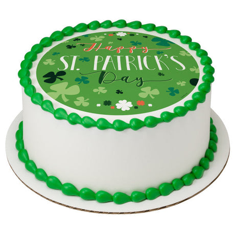 Happy St. Patrick's Day Edible Image for Cake PhotoCake