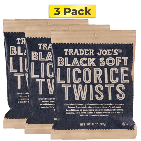 Trader Joe's Soft Black Licorice Twists | 8 oz