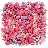 Wilton Purple and Pink Hearts Valentine's Day Sprinkle Mix, 4.08 oz.