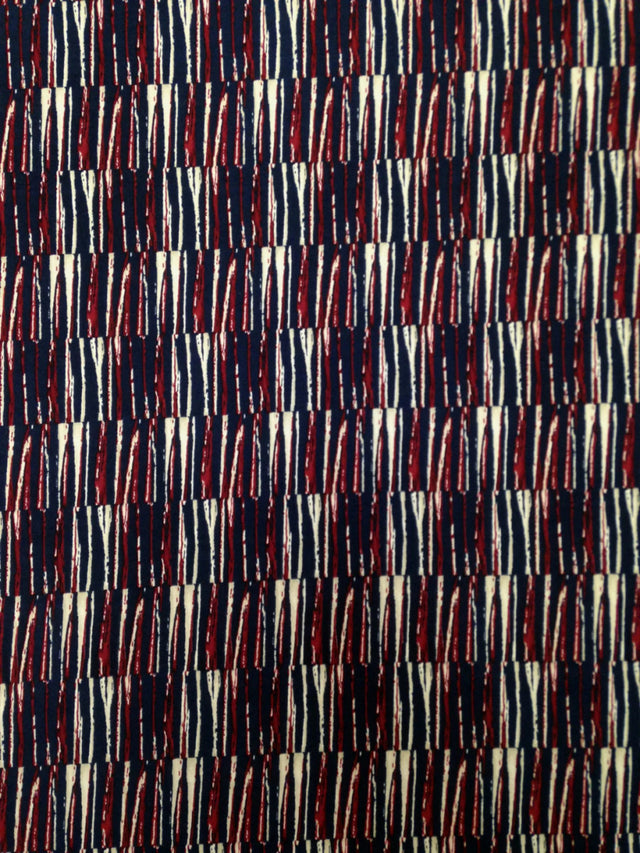 Abstract Geometric Lines Pattern On Stretch Ity Knit Jersey Polyester Spandex Fabric - Abstract Geometric Lines, Multi Color, 58 To 60 Inches Wide