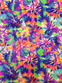 Spiral Tie Dye Bright Multi-Color Pattern Nylon Spandex Fabric - Multi-Color Spiral Tie Dye, 58" To 60" Width