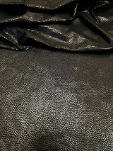 Nylon Spandex Fabric - Heavy Weight, Black Shiny Pebble Foil Design, 58" Width