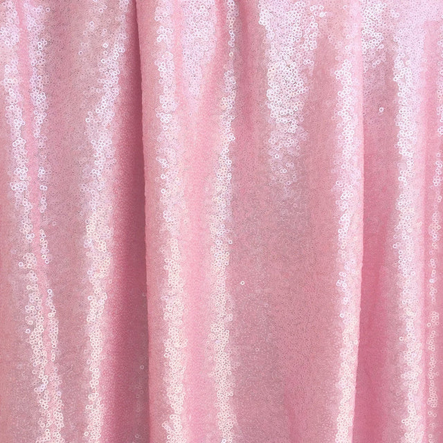 Light Pink Mini Glitz Sequin Mesh Fabric,
