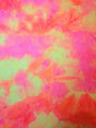 Tie Dye Neon Nylon Spandex Fabric - Transparent Glitters Pattern, Bright Crease Stretch, 58"-60" Width