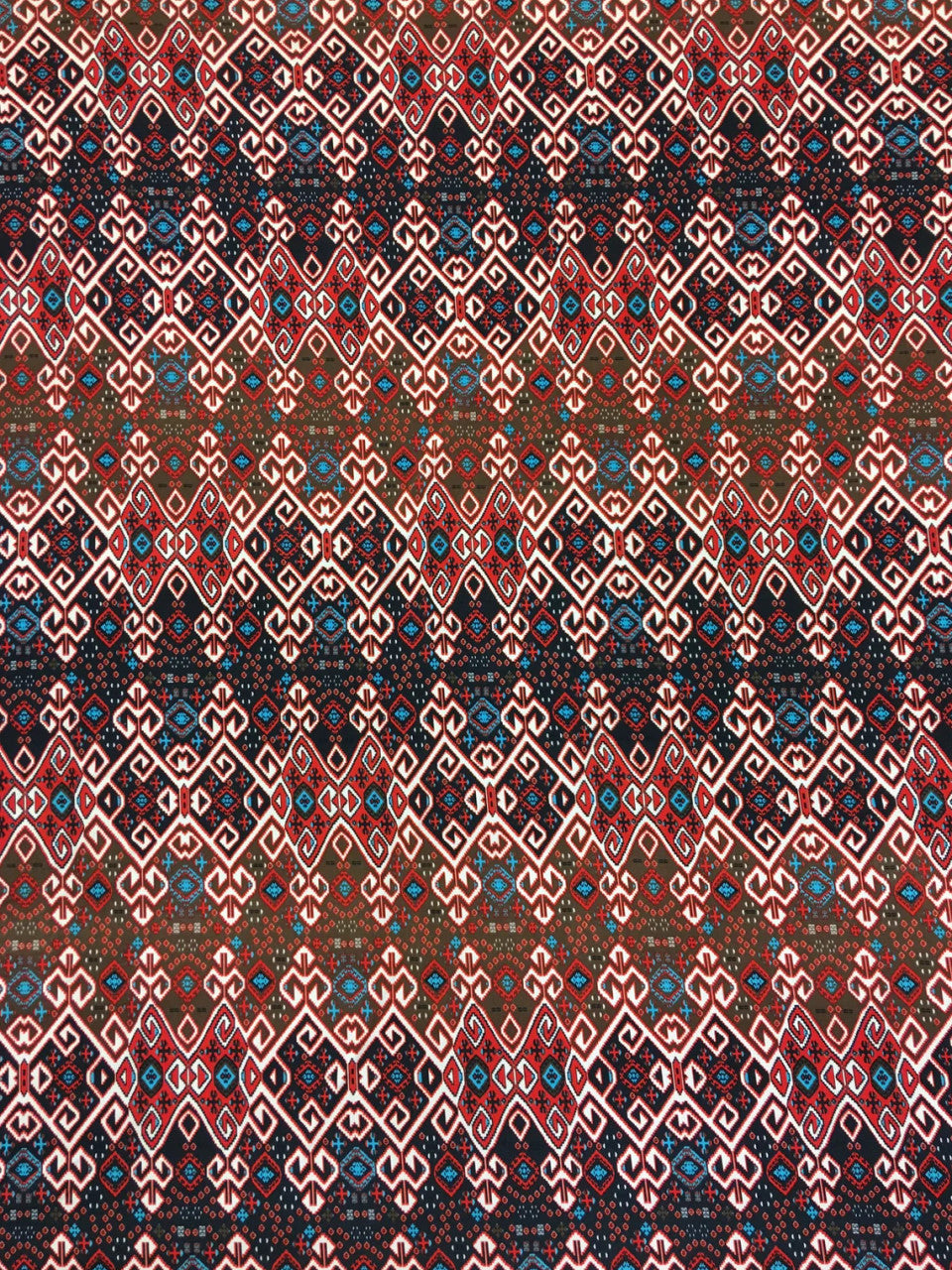 Polyester Spandex Fabric - Geometric Design, 58-60" Width