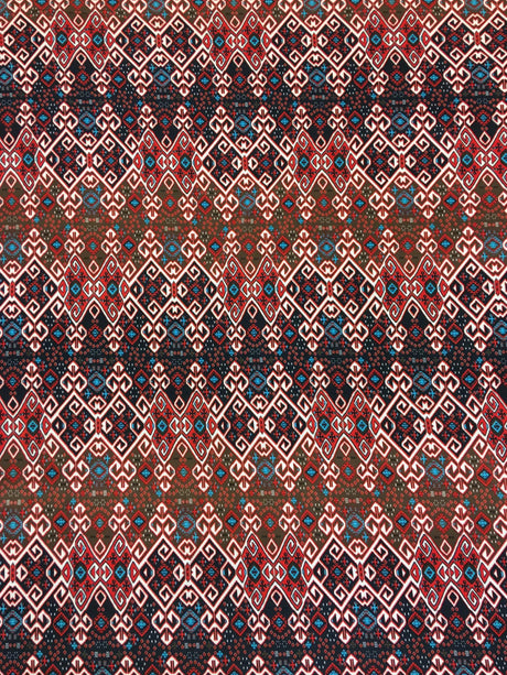 Polyester Spandex Fabric - Geometric Design, 58-60" Width