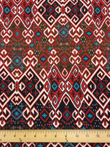 Polyester Spandex Fabric - Geometric Design, 58-60" Width