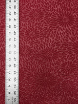 Polyester Spandex Textured Fabric - Fukuro Dull Foil Daisy Flowers Design, 60" Width