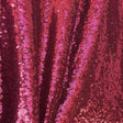 Burgundy Mini Glitz Sequin Mesh Fabric,