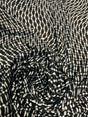 Polyester Spandex Single Span Geometric Print Fabric - Black, Brown, Silver Trans, 58"-60" Width