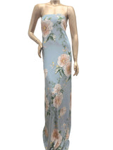 Brushed Single Spun Polyester Spandex Fabric - Big Floral Design, Light-Medium Weight, 2-Way Stretch, Soft, 58" To 60" Width