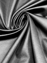 Nylon Spandex Fabric - Black Matte Foil Finish, 58" Width