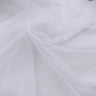 Illusion Tulle Mesh Polyester Fabric - White, Wrinkled Texture, 108" Width (1 Yard)