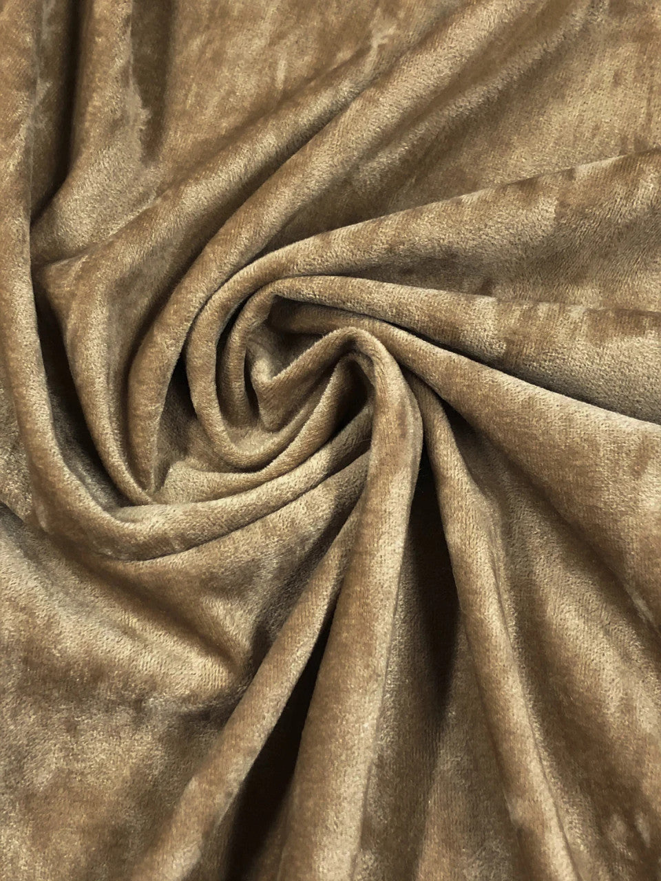 Nylon Spandex Fabric - Camel Soft Suede, Solid, 56" Width