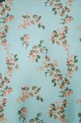 Polyester Spandex Fabric - Floral Design, 58" To 60" Width