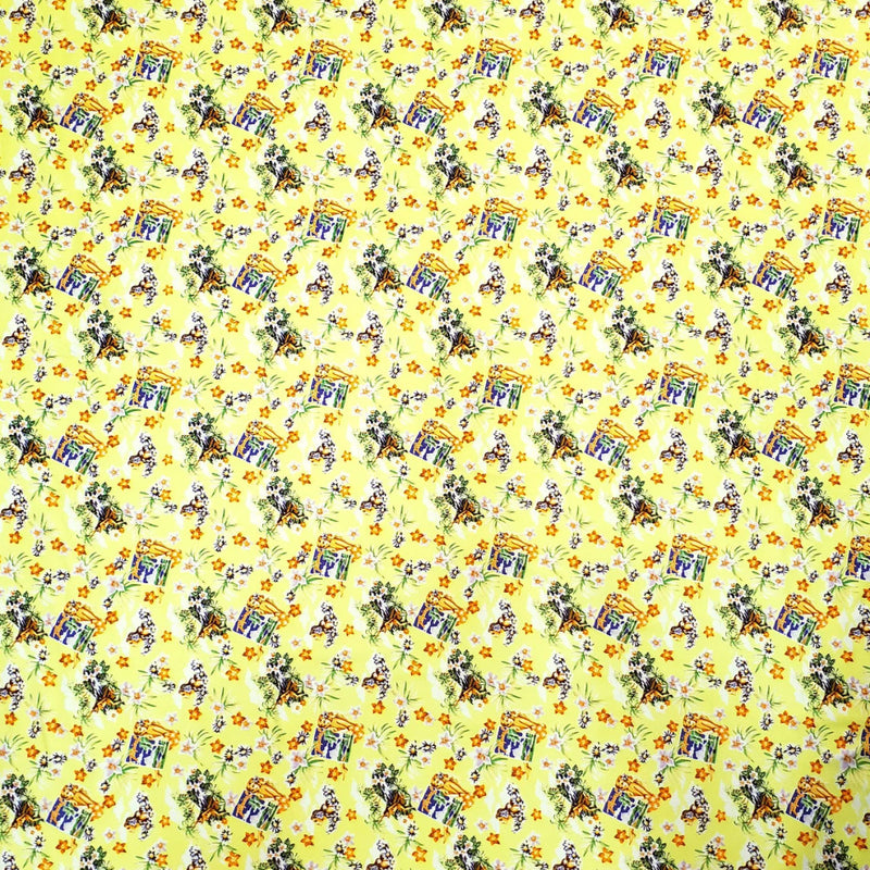 Nylon Tactel Fabric - Hawaiian Themed Print, 58-60" Width