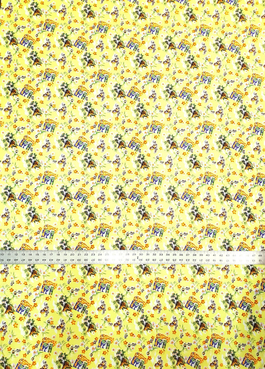 Nylon Tactel Fabric - Hawaiian Themed Print, 58-60" Width