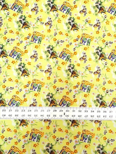 Nylon Tactel Fabric - Hawaiian Themed Print, 58-60" Width