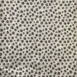 Black Paw on White Poly Cotton Fabric,