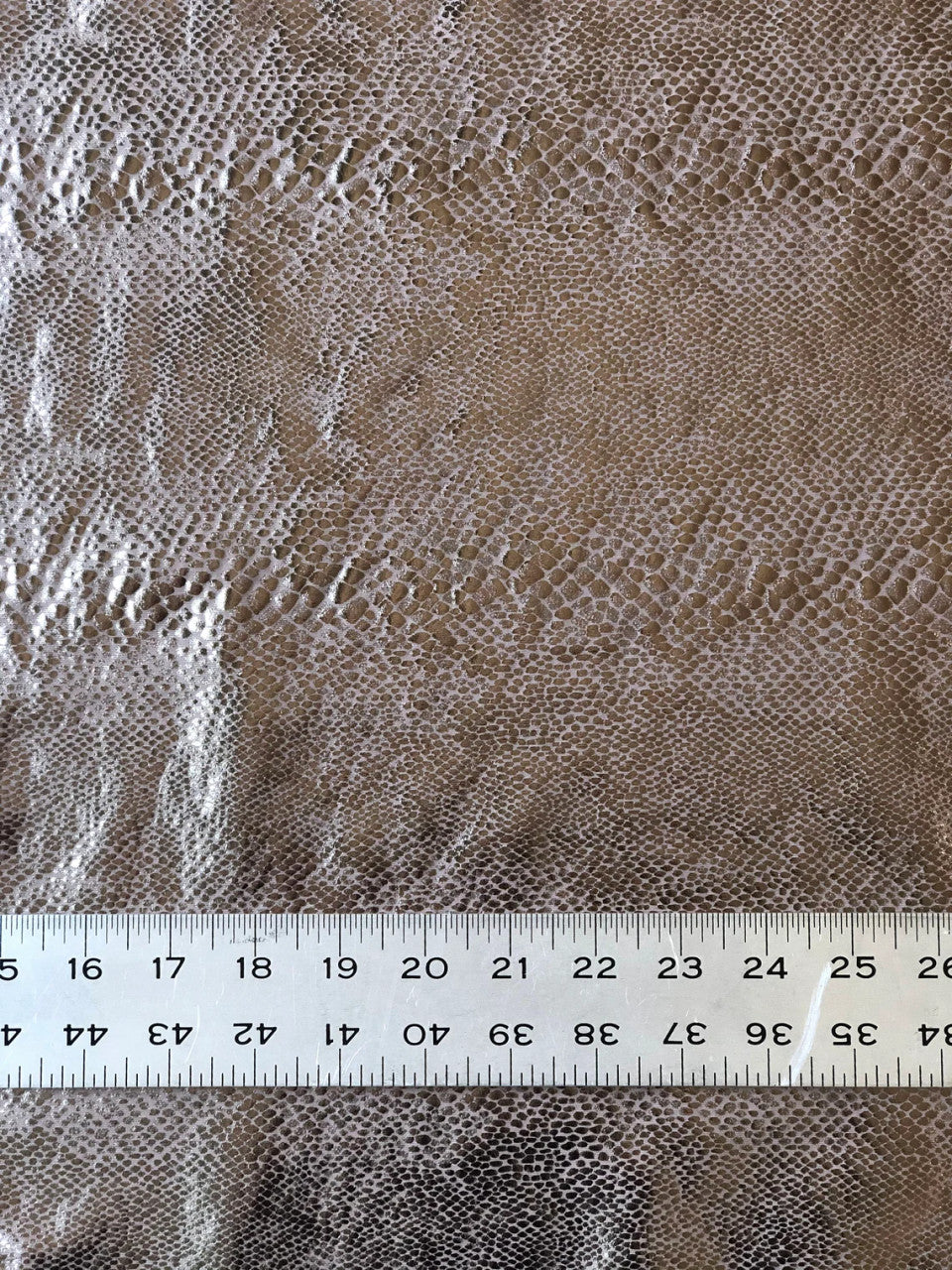 Nylon Spandex Fabric - Heavy Weight Supplex, Shiny Snake Foil Design, 58"/60" Width
