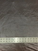 Nylon Spandex Supplex Fabric - Heavy Weight, Navy/Gold Foil Dots, 58" Width