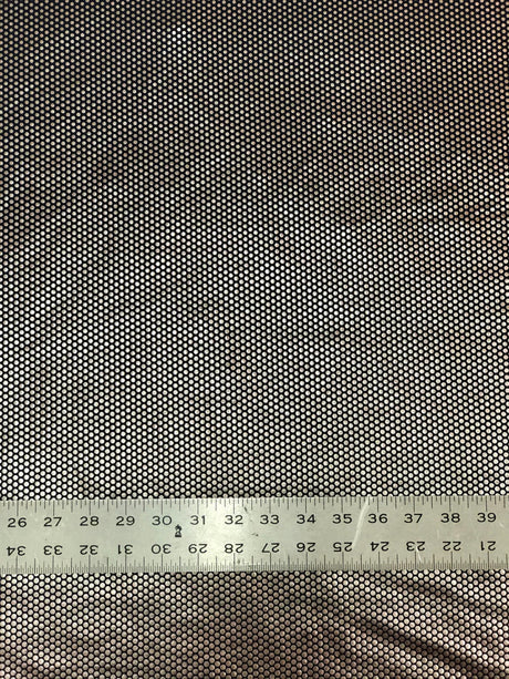Nylon Spandex Supplex Fabric - Heavy Weight, Navy/Gold Foil Dots, 58" Width