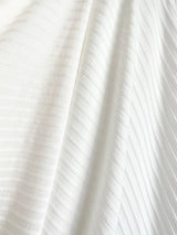 White Rib Knit Fabric