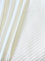White Rib Knit Fabric