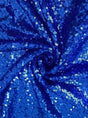 Stretch Sequin on Mesh Royal Blue