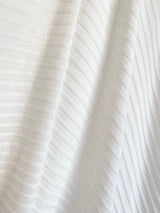 White Rib Knit Fabric