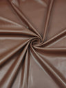 Stretch Faux Leather Chocolate