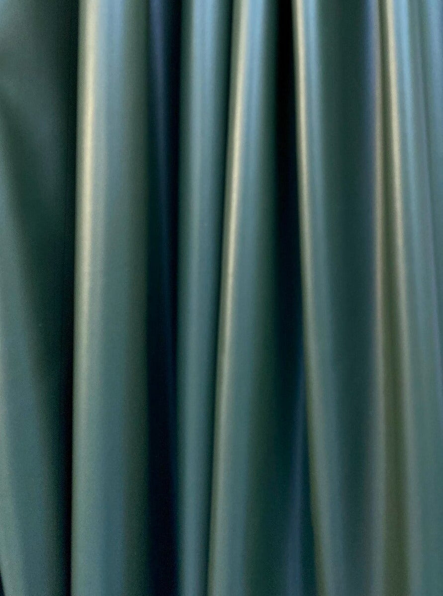 Stretch Faux Leather Olive Green