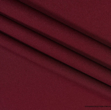 Burgundy Poly Poplin Fabric