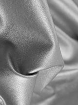 Stretch Faux Leather Silver