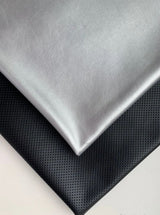 Stretch Faux Leather Silver