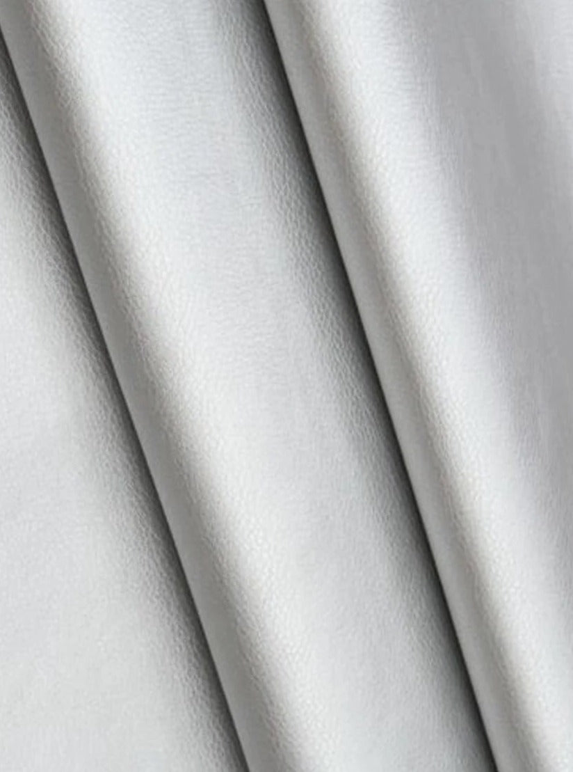 Stretch Faux Leather Silver