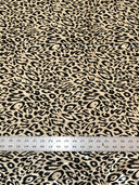 Cheetah Foil Design Nylon Spandex Fabric - Black/Gold, Black/Silver, White/Silver