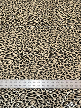 Cheetah Foil Design Nylon Spandex Fabric - Black/Gold, Black/Silver, White/Silver