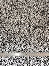 Cheetah Foil Design Nylon Spandex Fabric - Black/Gold, Black/Silver, White/Silver