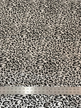 Cheetah Foil Design Nylon Spandex Fabric - Black/Gold, Black/Silver, White/Silver