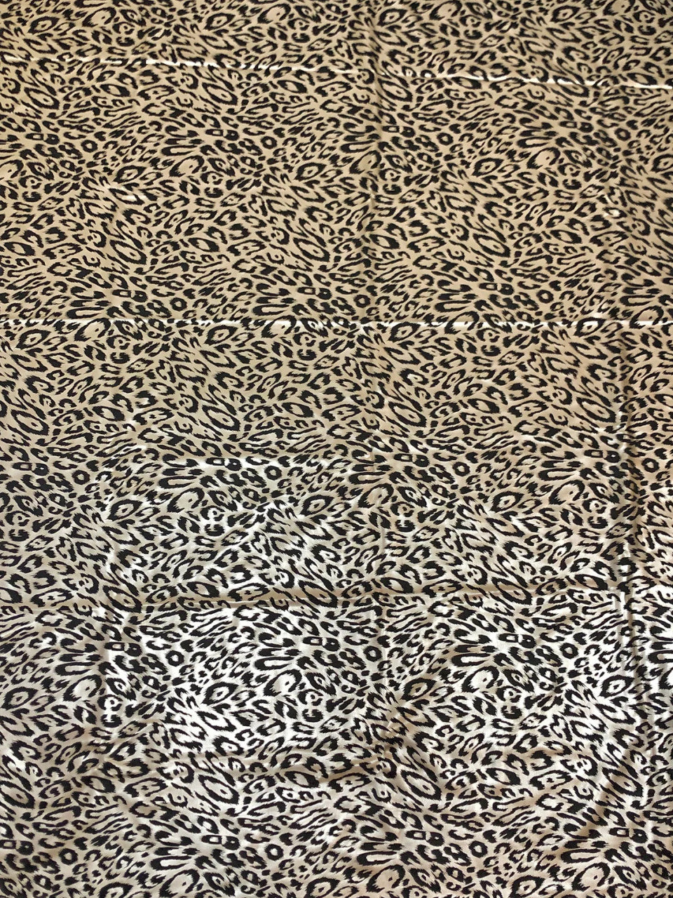 Cheetah Foil Design Nylon Spandex Fabric - Black/Gold, Black/Silver, White/Silver